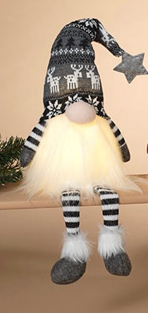 Plush Lighted Gnome Sitter