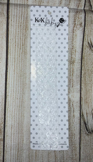 K&K Baby Lace Headband White