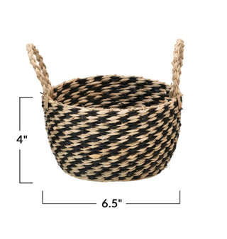 Hand Woven Sea Grass Basket Medium