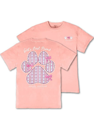 Simply Southern Mineral Wash Short Sleeve Tee Friend Light Peach