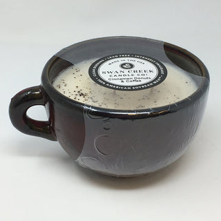 Swan Creek Cinnamon Donuts & Coffee Coffee Cup Candle 15oz