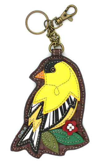 Chala 806 Key Fob/Coin Purse Gold Finch