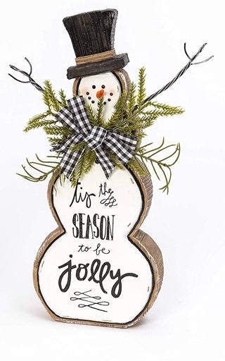 Resin Snowman w/Enamel