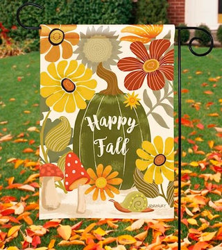 Happy Pumpkin Garden Flag