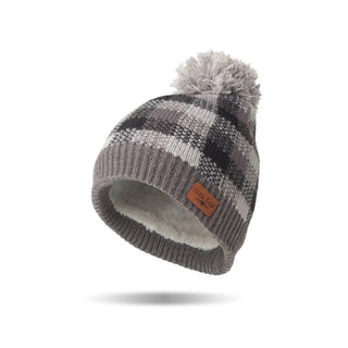 Britt’s Knits Gray Sweater Weather Pom Hat