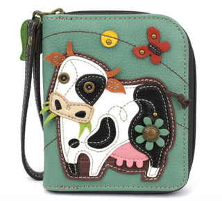 Chala Zip Around Wallet Cow 839