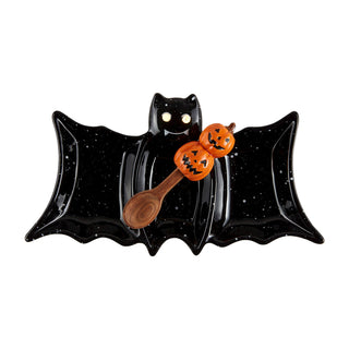 Mudpie LED Bat Triple Tidbit Dish Set