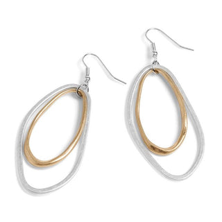 Whispers Mixed Metal Double Hoop WN004164