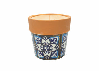 Swan Creek Mediterranean Medium Flower Pot Candle