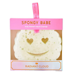 Simply Southern Spongy Babe Bath Sponge Radiant Cloud