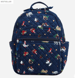 Vera Bradley Small Backpack Snow Globe Motifs