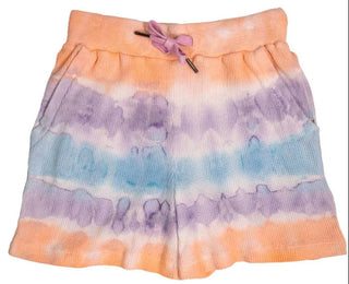 Simply Southern Tie Dye Waffle Shorts Dawn