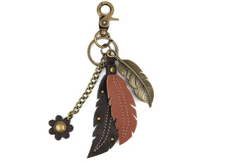 Chala 602 Metal Charming Keychain Feather