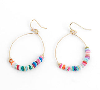 Whispers Gold Heishi Hoop Earrings WN004224