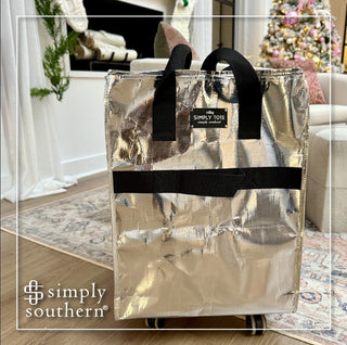 Simply Southern Roll Tote Silver