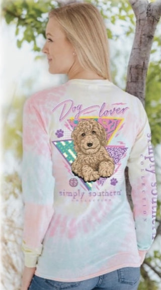 Dog Lover Sorbet Longsleeve by Simply Southern