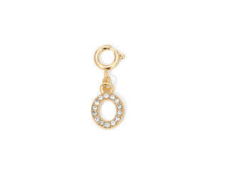 My Fun Colors Rhinestone Initial Gold O