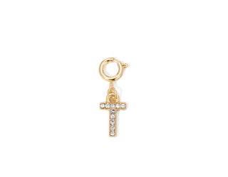 My Fun Colors Rhinestone Initial Gold T