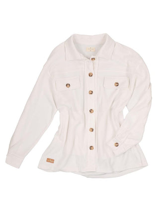 Simply Southern Shacket Fleece Ivory