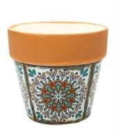 Swan Creek Mediterranean Medium Flower Pot Candle