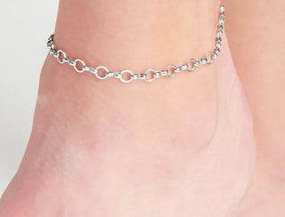 Howard's Narelle Waterproof Linked Chain Anklet Silver