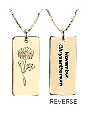 Alexa’s Angels Birth Flower Necklace November