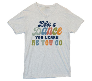 Jane Marie Life's A Dance V Neck Tee