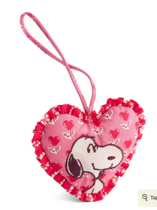 Vera Bradley Peanuts Snoopy Love Bag Charm Love is in the Air