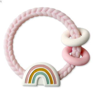 Itzy Ritzy Rattle Silicone Teether Rainbow