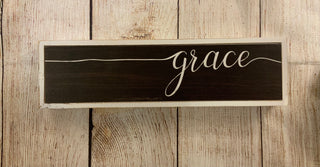 Grace Wood Sign