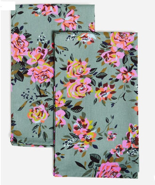 Vera Bradley Dish Towel Set of 2 Rosy Outlook