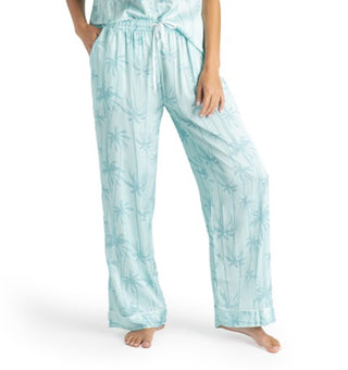 Hello Mello Beauty Sleep Satin Pajama Pants Leaf Me Alone