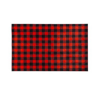 Red & Black Buffalo Check Layering Mat
