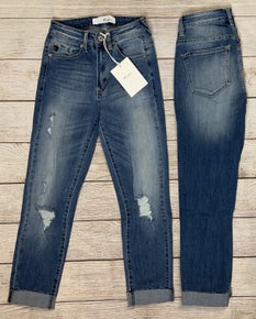 Kancan High-Rise Hem Detail Capri 5019m