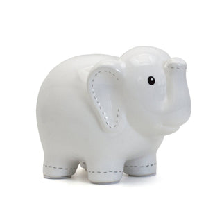 Child to Cherish Large Stitched White Elephant Bank
