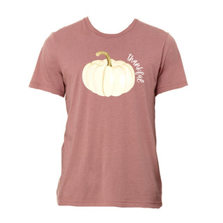 Jane Marie Thankful Cream Pumpkin on a Mauve T-shirt