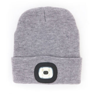 Night Scope Brightside Rechargeable LED Beanie Gray