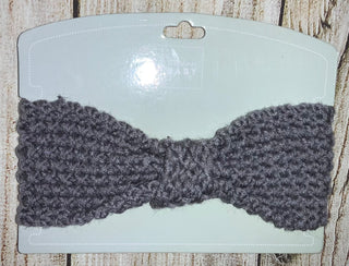 Stephan Baby Grey Knit Headband 6-12M