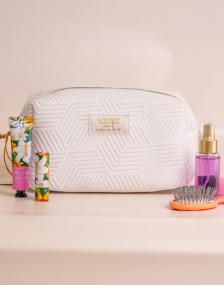 Simply Southern Terry Cosmetic Bag Ivory