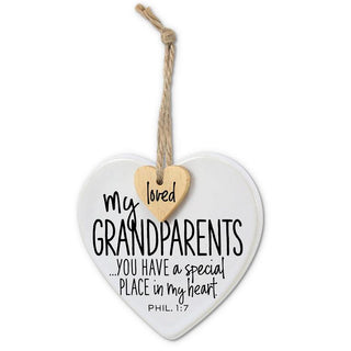 Grandparents Heart Ornament