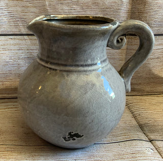 Gray Stoneware Pitcher