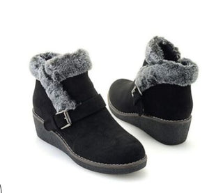 Corky's Chilly Faux Fur Wedge Ankle Boot