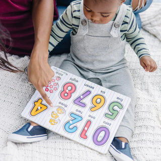Melissa & Doug Lift & See Peg Puzzle Numbers