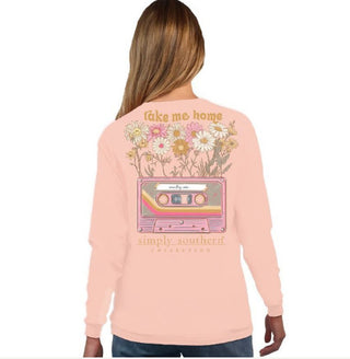 Simply Southern Tape Long Sleeve T-Shirt Creme