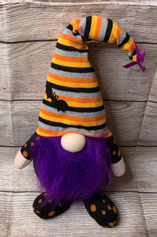 Halloween Plush Gnome 10”H