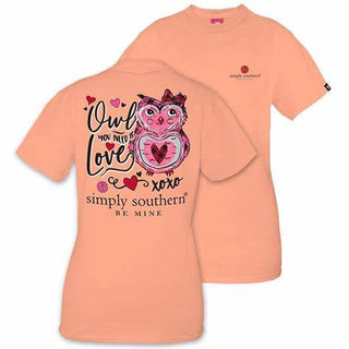 Simply Southern Owl You Need is Love T-Shirt