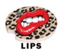 Simply Southern Car Coaster Lips