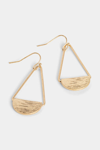 Whispers Open Sail Dangle Earrings Gold WN004775