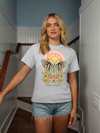 Simply Southern Boxy Short Sleeve Kind Silver