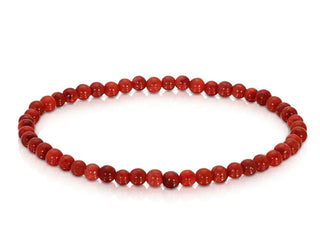 My Fun Colors Mini Gemstone Bracelet Red Bamboo Coral